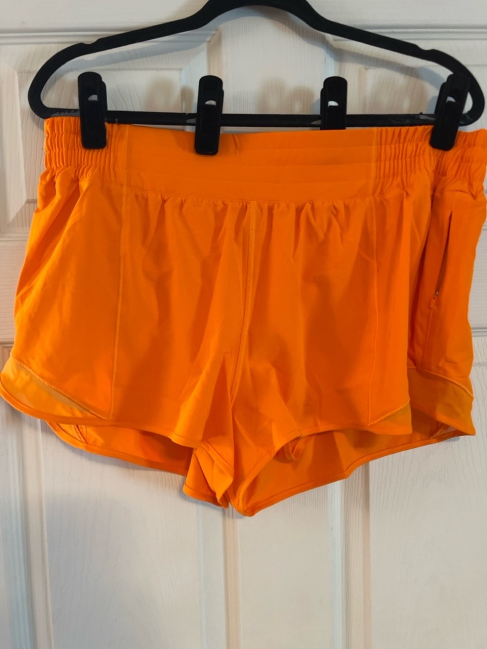 Lululemon Court Rival HR Short 3” Orange Size 14 EUC